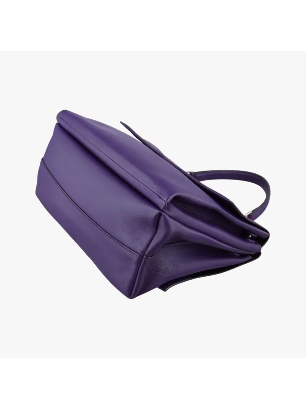 Prada Double Flap Chain Purple Leather 14